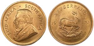África do Sul - Ouro - Krugerrand 1970; ... 