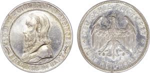 Alemanha - 5 Reichsmark 1927 F; PROOF; Univ. ... 