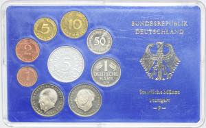 Alemanha - Série de moedas correntes 1974 F ... 