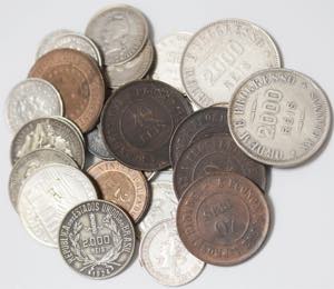 Brazil - Lote (62 moedas) - 1000 Réis 1889 ... 