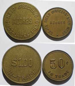 Tokens - Lote - Açores - Mess-Lajes Field ... 