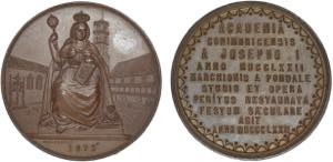 Medalhas - Lote (2 Medalhas) - Cobre - 1872 ... 