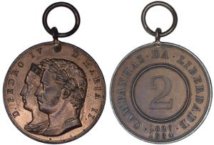 Medalhas - Medalha de D. Pedro e D. Maria ... 