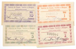 Emergency Paper Money - Portugal - Lote (4 ... 