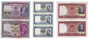 Paper Money - Lot (7 exemplars) - 50 ... 