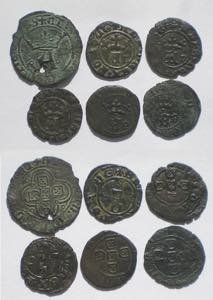 D. Afonso V - Lote (6 moedas) - Cotrim, ... 