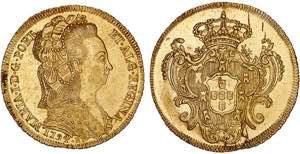 D. Maria I - Ouro - Peça 1794 R; brilho ... 