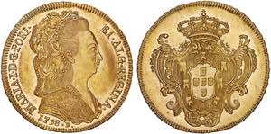 D. Maria I - Ouro - Peça 1798 R; brilho ... 