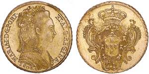 D. Maria I - Ouro - Peça 1804 R; G.33.26, ... 