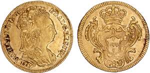 D. Maria I - Ouro - Meio Escudo 1796; ... 