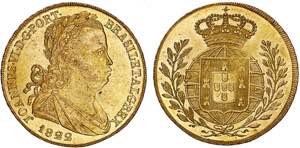 D. João VI - Ouro - Peça 1822; (7+1) ... 