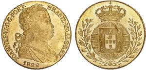 D. João VI - Ouro - Peça 1822; (8+1) ... 