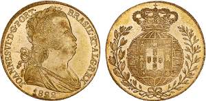 D. João VI - Ouro - Peça 1822; (9+3) ... 