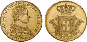 D. Miguel I - Ouro - Meia Peça 1831; ... 