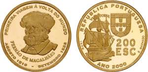 República - Ouro - 200 Escudos 2000; PROOF; ... 