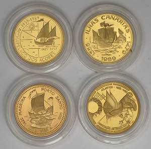 Portugal - Republic - Gold - 4 coins - ... 
