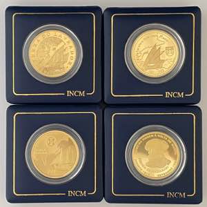 República - Ouro - 4 moedas - 200 Escudos - ... 