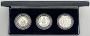 República - Prata - 3 moedas - XVII ... 