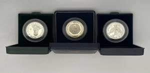 República - Prata - 3 moedas - Autonomia ... 