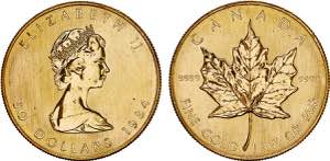 Canadá - Ouro - 50 Dollars 1984; KM.125.2; ... 