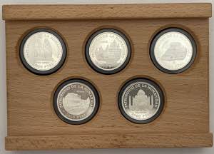 Espanha - Prata - 5 moedas - Fabrica ... 