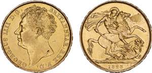 Great Britain - Gold - 2 Pounds 1823; George ... 