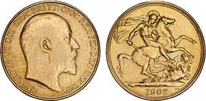 Great Britain - Gold - 2 Pounds 1902; Edward ... 