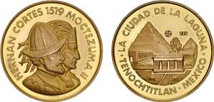 Medalhas - México - Ouro - Medalha; HERNAN ... 