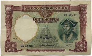 Paper Money - Banco de Portugal - 500 ... 