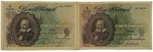 Paper Money - Banco de Portugal - Lot (2 ... 