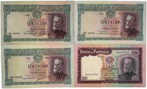 Paper Money - Banco de Portugal - Lot (4 ... 