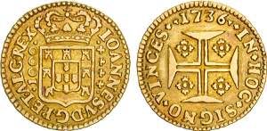 D. João V - Ouro - Quartinho 1736; ... 