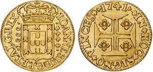 D. João V - Ouro - Quartinho 1741; G.88.24, ... 