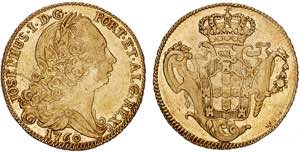 D. José I - Ouro - Peça 1760; G.53.11, JS ... 