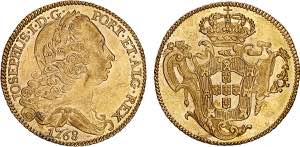 D. José I - Ouro - Peça 1768; brilho ... 