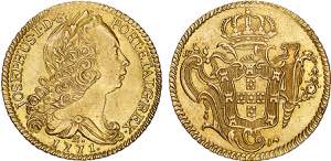 D. José I - Ouro - Peça 1771 R; G.55.25, ... 