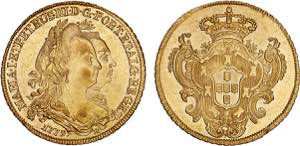 D. Maria I e D. Pedro III - Ouro - Peça ... 