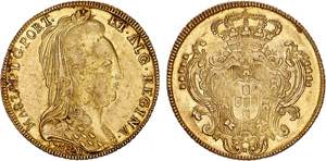 D. Maria I - Ouro - Peça 1788 B; data ... 