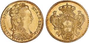 D. Maria I - Ouro - Peça 1790 R; G.33.02, ... 