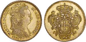 D. Maria I - Ouro - Peça 1791 R; G.33.04, ... 