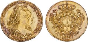 D. Maria I e D. Pedro III - Ouro - Peça ... 