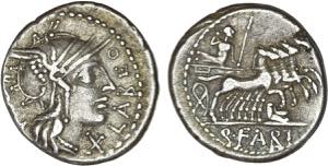Roman - Republic - Fabia - Denarius; Q. ... 