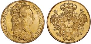 D. Maria I - Ouro - Peça 1792; com ponto no ... 