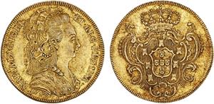 D. Maria I - Ouro - Peça 1792; com ponto no ... 