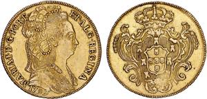 D. Maria I - Ouro - Peça 1799; algarismos ... 