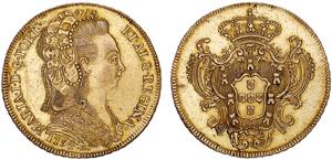 D. Maria I - Ouro - Peça 1794 R; G.33.10, ... 