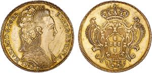 D. Maria I - Ouro - Peça 1795 R; com ... 