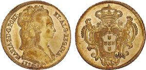 D. Maria I - Ouro - Peça 1796 R; excelente ... 
