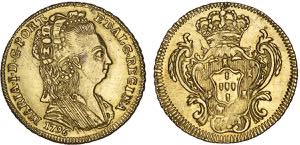 D. Maria I - Ouro - Meio Escudo 1796; riscos ... 