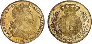 D. João VI - Ouro - Peça 1822; (8+4) ... 